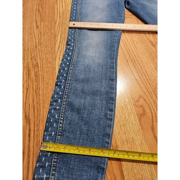 ALT Elena Gilbert 7 for All Mankind Jeans Women Sz 26 Blue Streetwear $300 - Picture 9 of 11